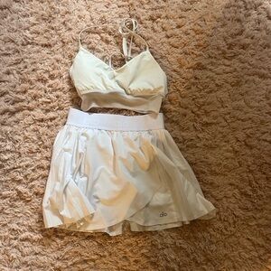Alo White Workout Set